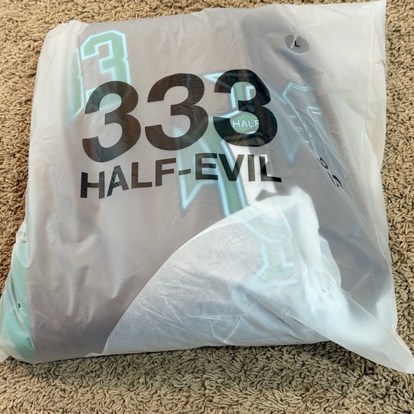 🔥Half Evil 333 Full Zip Hoodie Brown Embroidered Logo Size Large Rare NWT - Picture 6 of 6